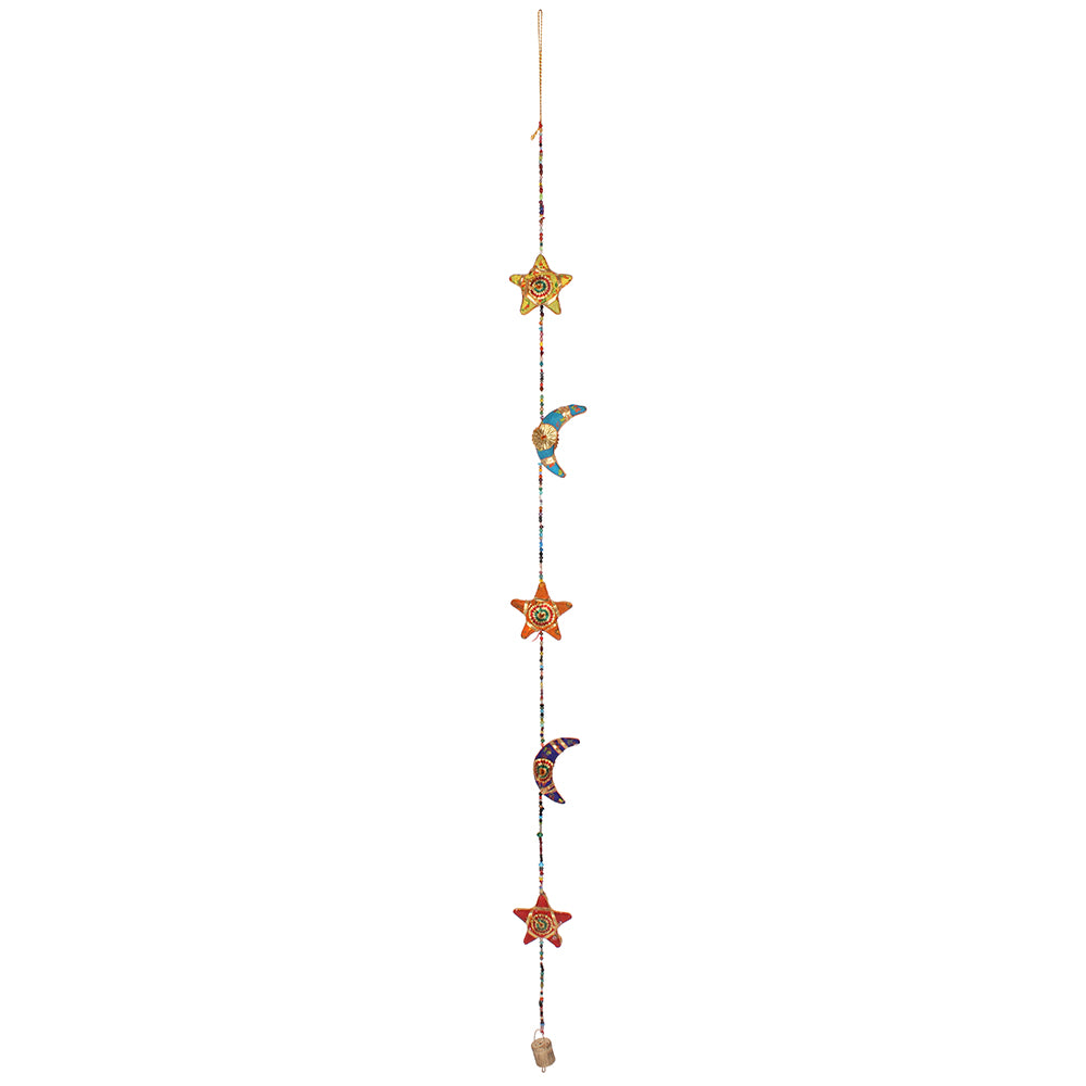 Hanging Moons and Stars with Bell Wonkey Donkey Bazaar