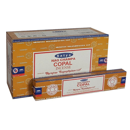 Set of 12 Packets of Copal Incense Sticks by Satya Wonkey Donkey Bazaar
