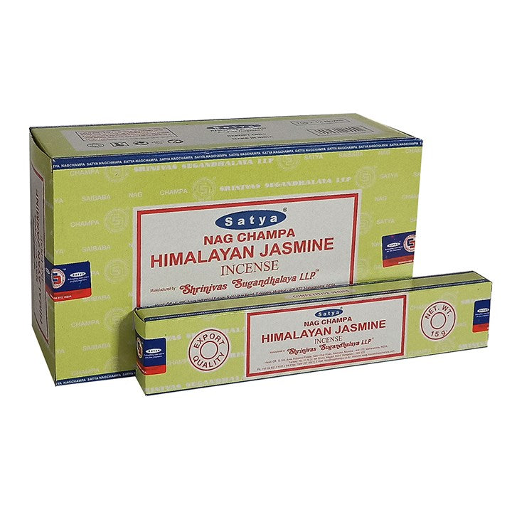 Set of 12 Packets of Himalayan Jasmine Incense Sticks by Satya Wonkey Donkey Bazaar