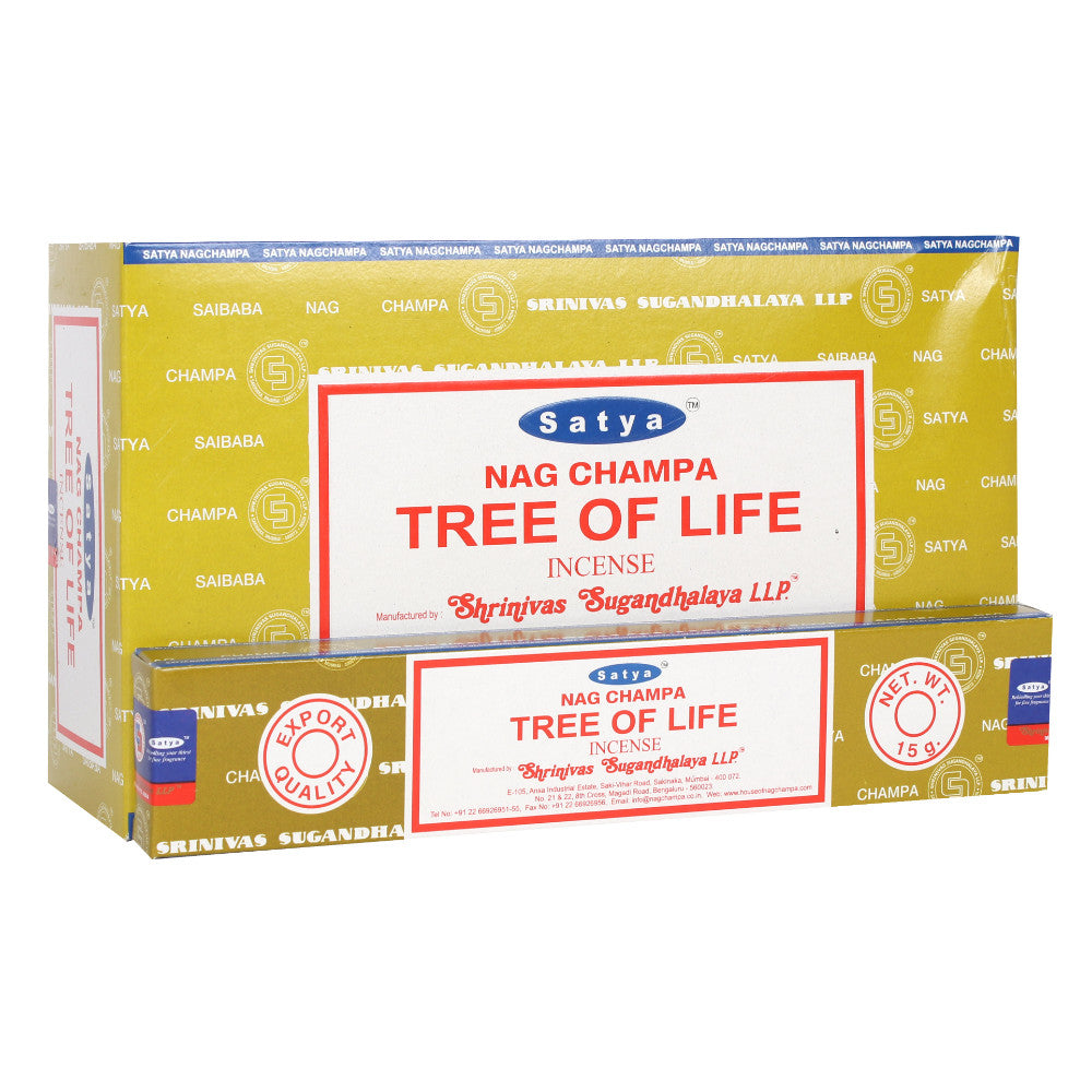 Set of 12 Packets of Tree of Life Incense Sticks by Satya Wonkey Donkey Bazaar