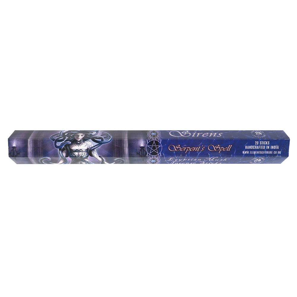 Set of 6 Packets of Serpent's Spell Egyptian Musk Incense Sticks by Anne Stokes Wonkey Donkey Bazaar