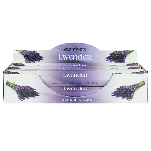 Set of 6 Packets of Elements Lavender Incense Sticks Wonkey Donkey Bazaar