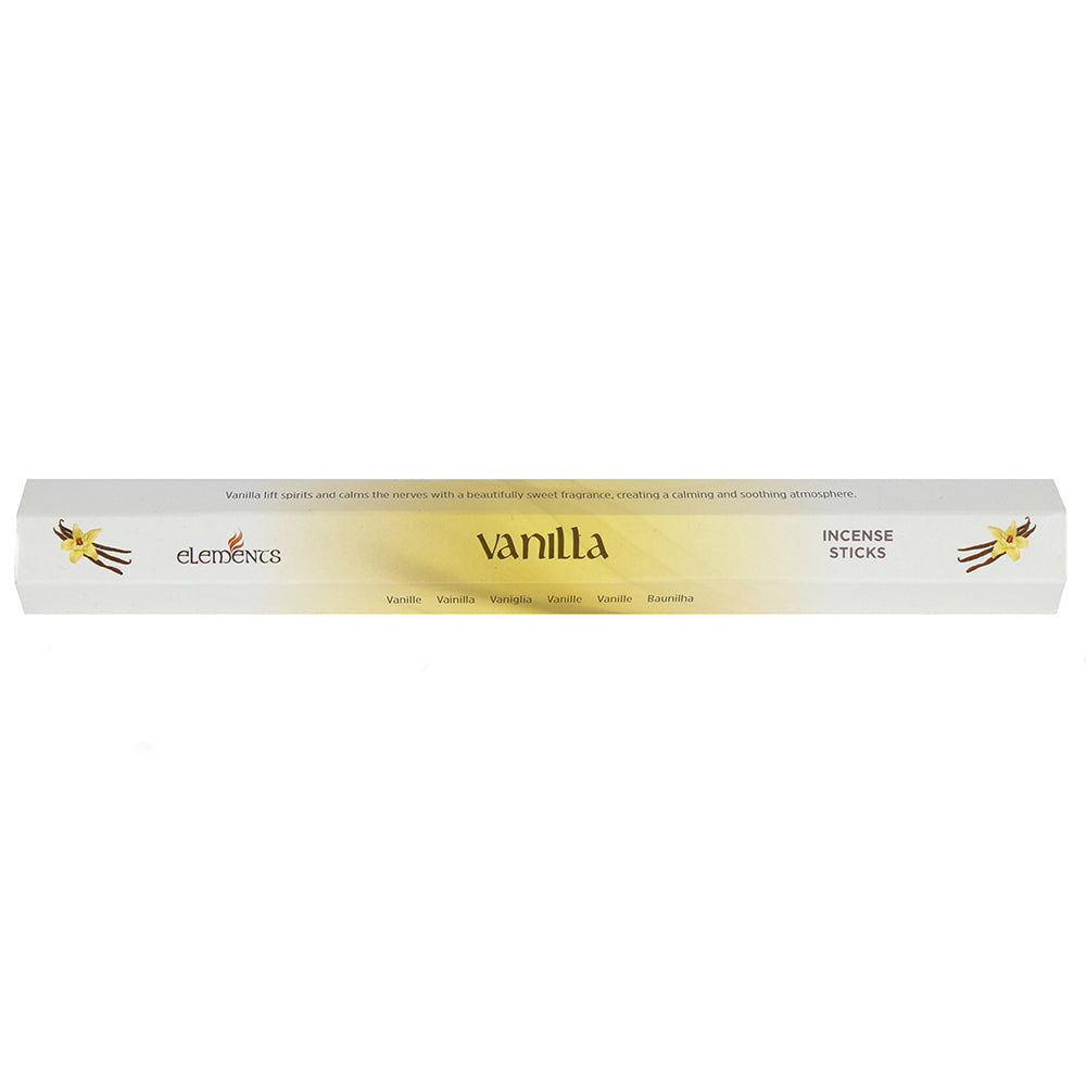 Set of 6 Packets of Elements Vanilla Incense Sticks Wonkey Donkey Bazaar