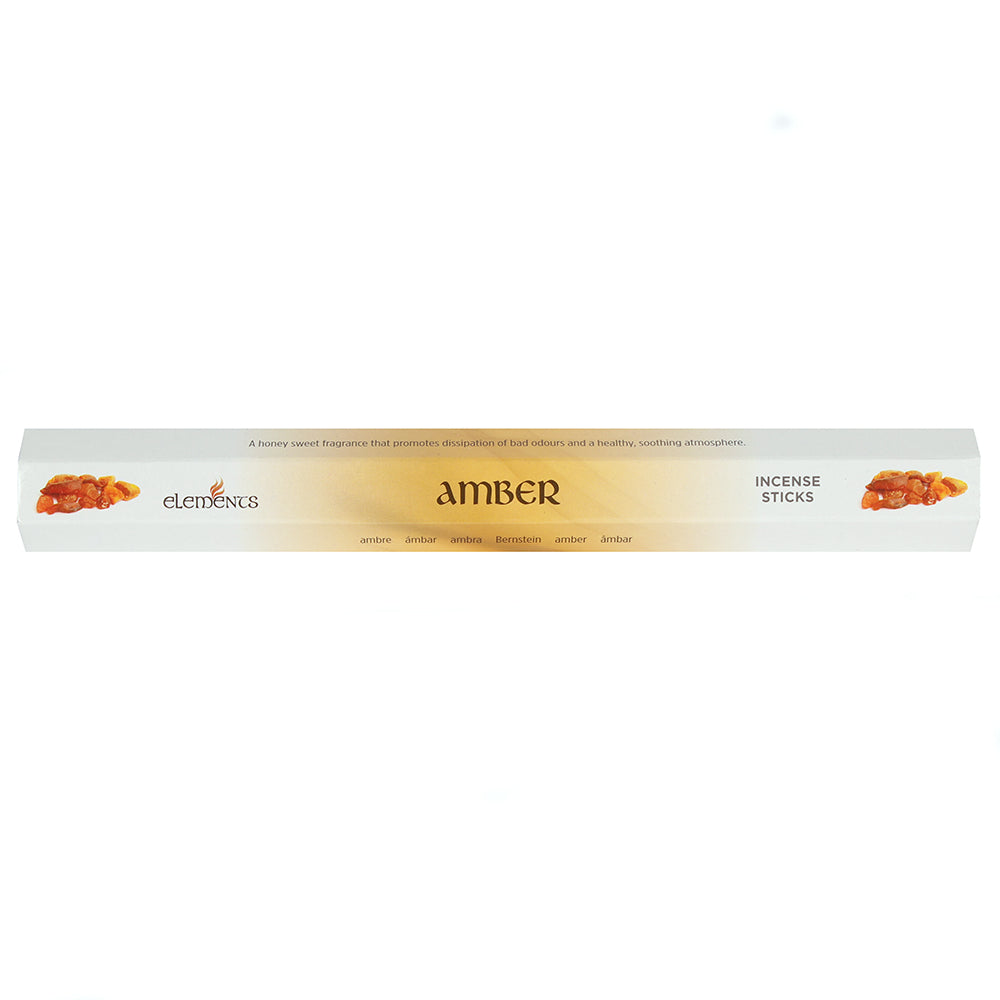 Set of 6 Packets of Elements Amber Incense Sticks Wonkey Donkey Bazaar