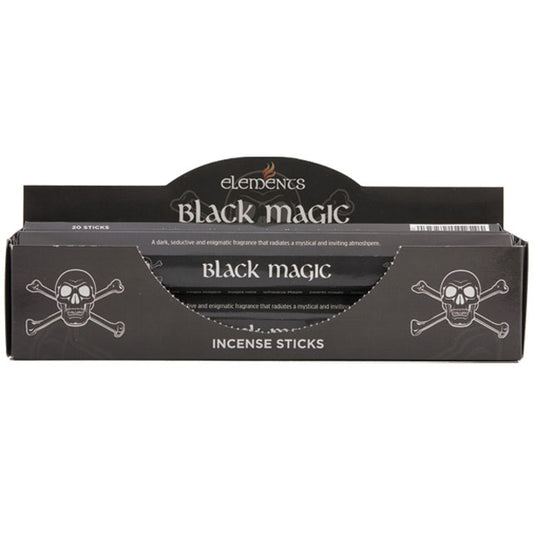 Set of 6 Packets of Elements Black Magic Incense Sticks Wonkey Donkey Bazaar