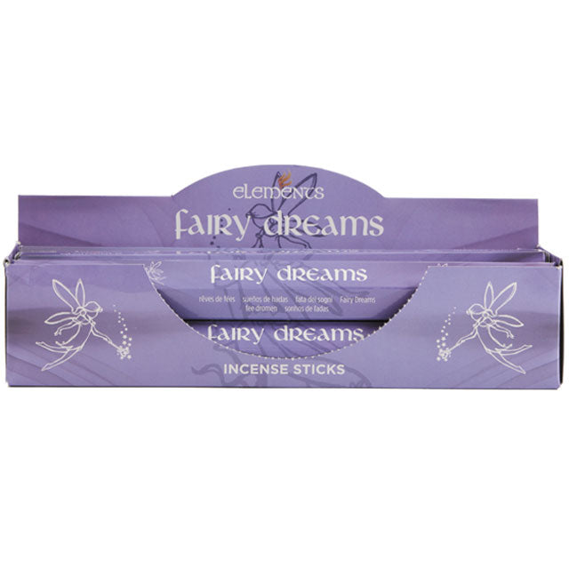 Set of 6 Packets of Elements Fairy Dreams Incense Sticks Wonkey Donkey Bazaar