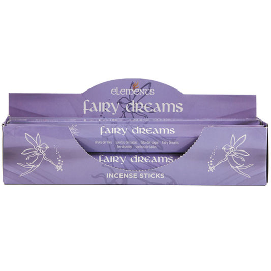 Set of 6 Packets of Elements Fairy Dreams Incense Sticks Wonkey Donkey Bazaar