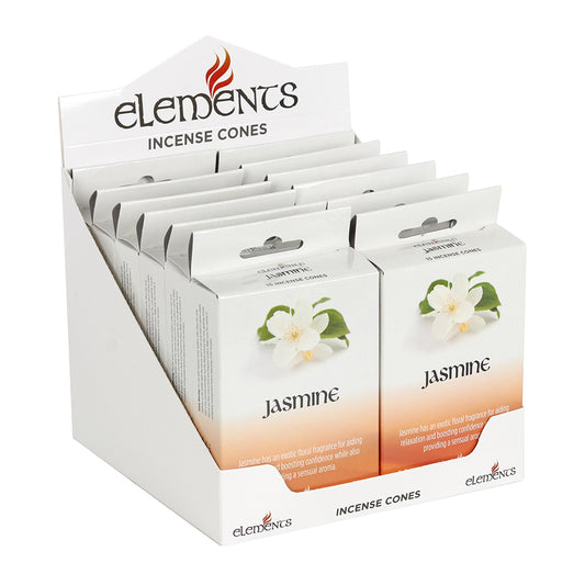 Set of 12 Packets of Elements Jasmine Incense Cones Wonkey Donkey Bazaar