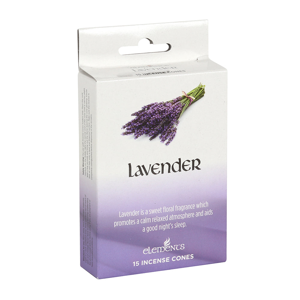 Set of 12 Packets of Elements Lavender Incense Cones Wonkey Donkey Bazaar