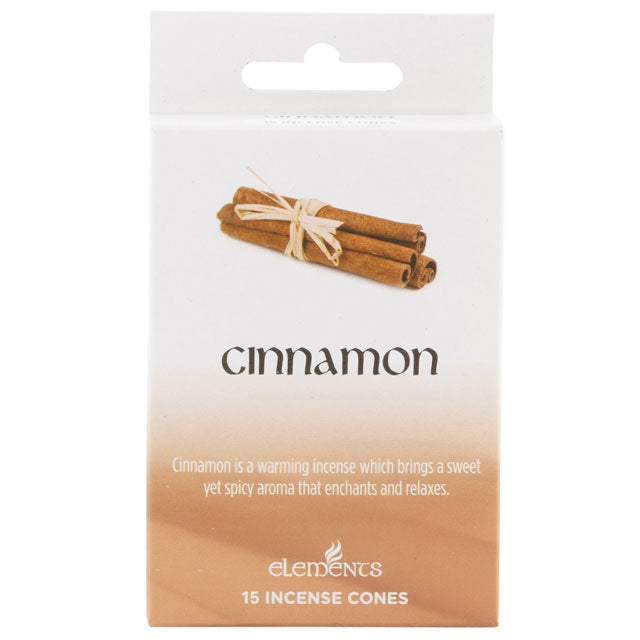 Set of 12 Packets of Elements Cinnamon Incense Cones Wonkey Donkey Bazaar