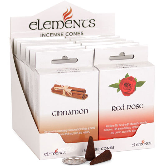 Set of 12 Packets of Elements Incense Cones Mixed Fragrances Wonkey Donkey Bazaar