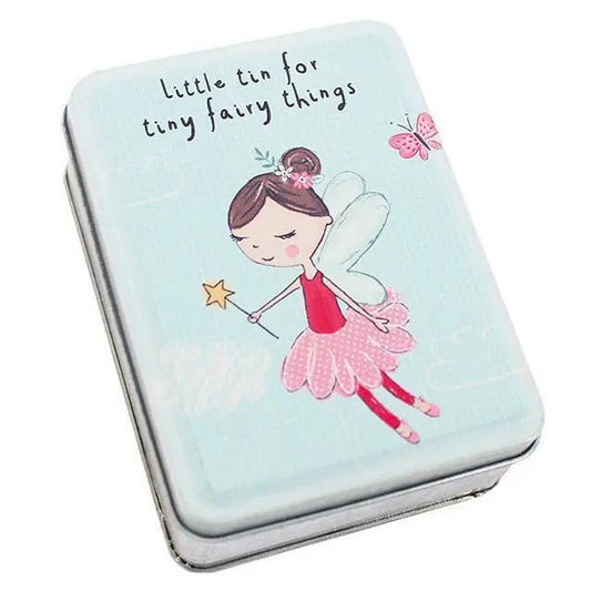 KIDDIES/GIFT-little fairy tin with Fleur the Fairy. H:10.50cm x W:8.00cm x D:3.5 Wonkey Donkey Bazaar
