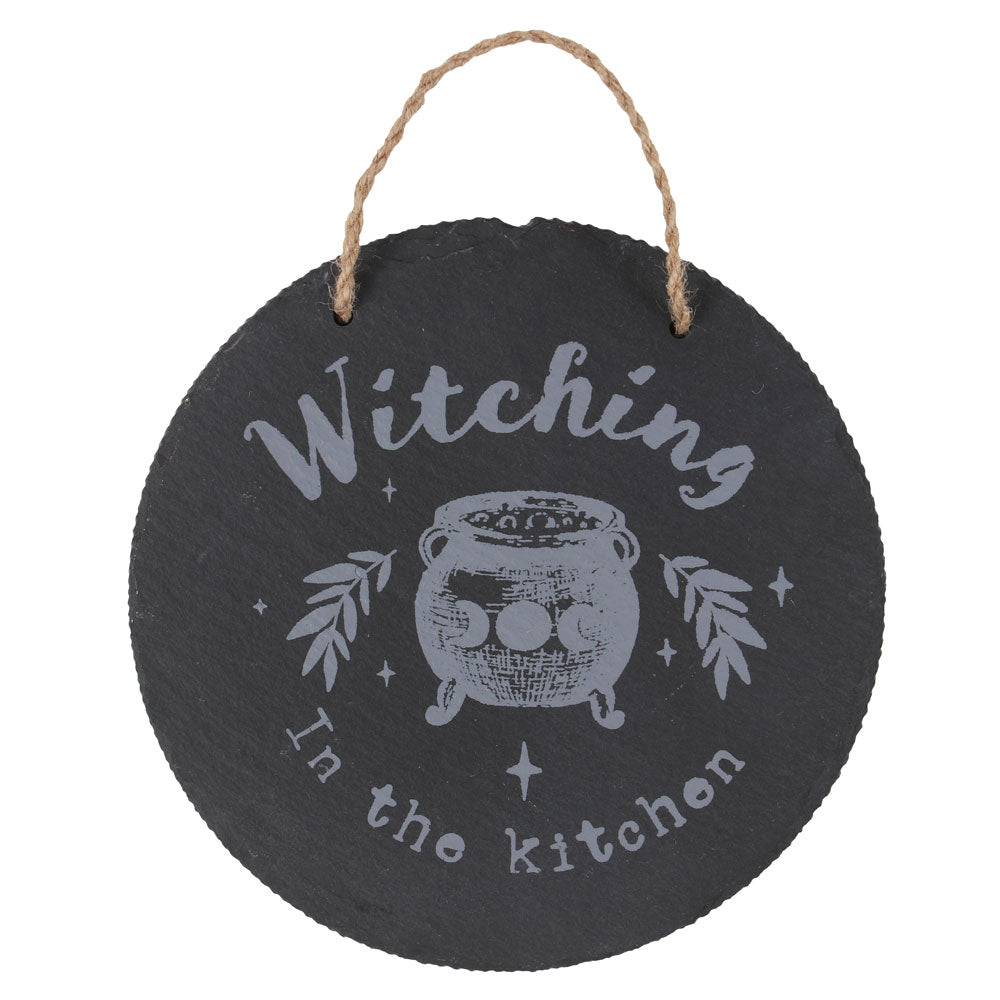 Witching In The Kitchen Slate Hanging Sign Wonkey Donkey Bazaar