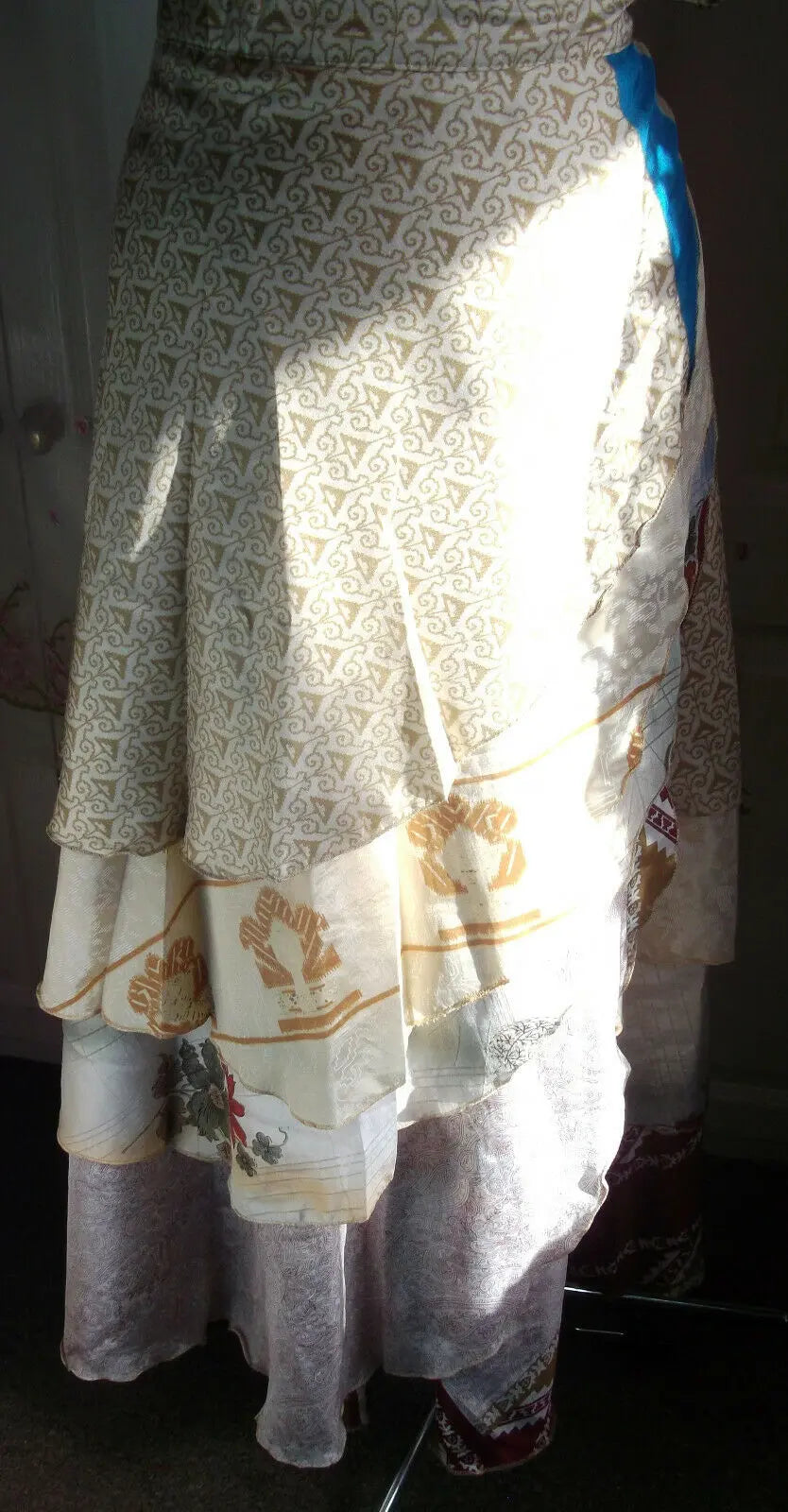 Layered Wrap Skirt Beautiful long, layered wrap skirt, with matching waist ties. Unbranded