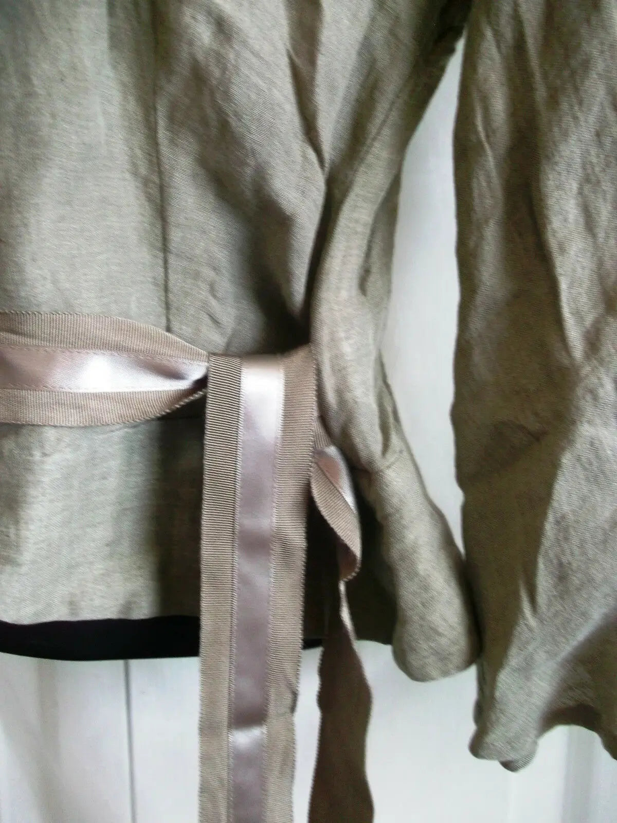 Luis Civit designer linen, steampunk bustle jacket. ivory, belt, NWT size 12 Luis Civit