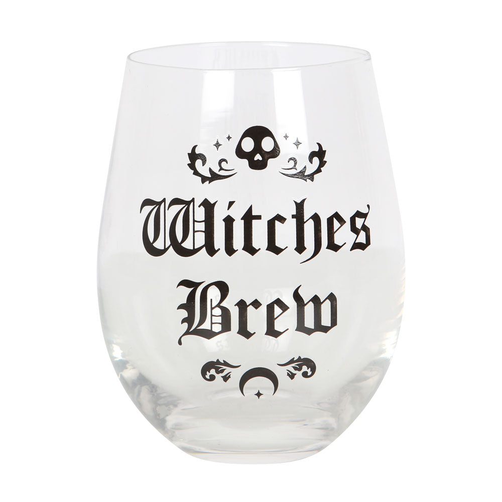 Witches Brew Stemless Wine Glass Wonkey Donkey Bazaar