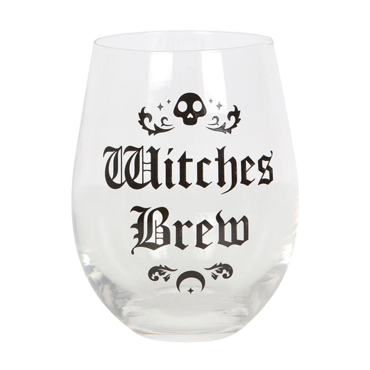 Witches Brew Stemless Wine Glass Wonkey Donkey Bazaar