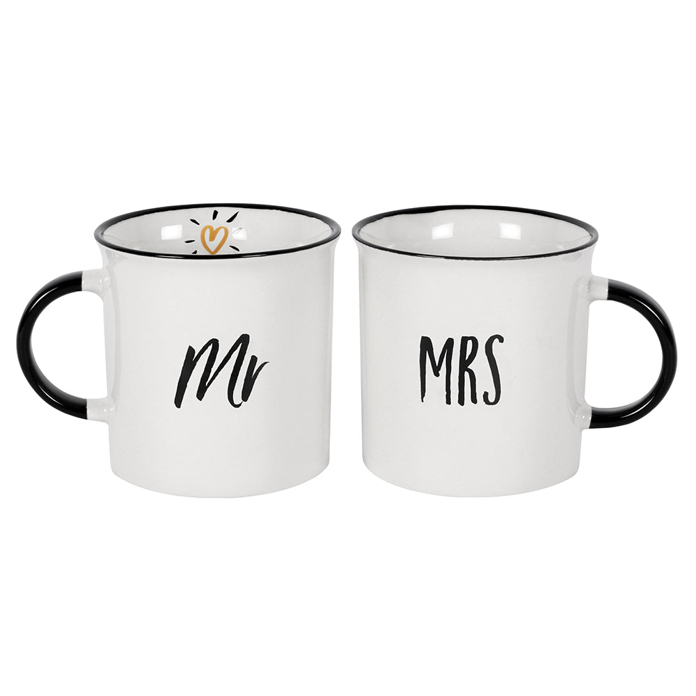 Mr and Mrs Mug Set Wonkey Donkey Bazaar