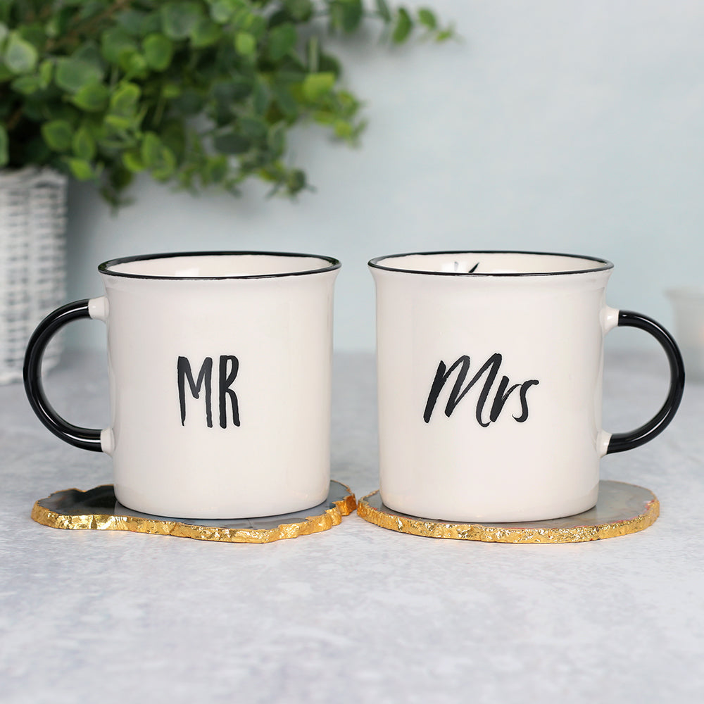 Mr and Mrs Mug Set Wonkey Donkey Bazaar