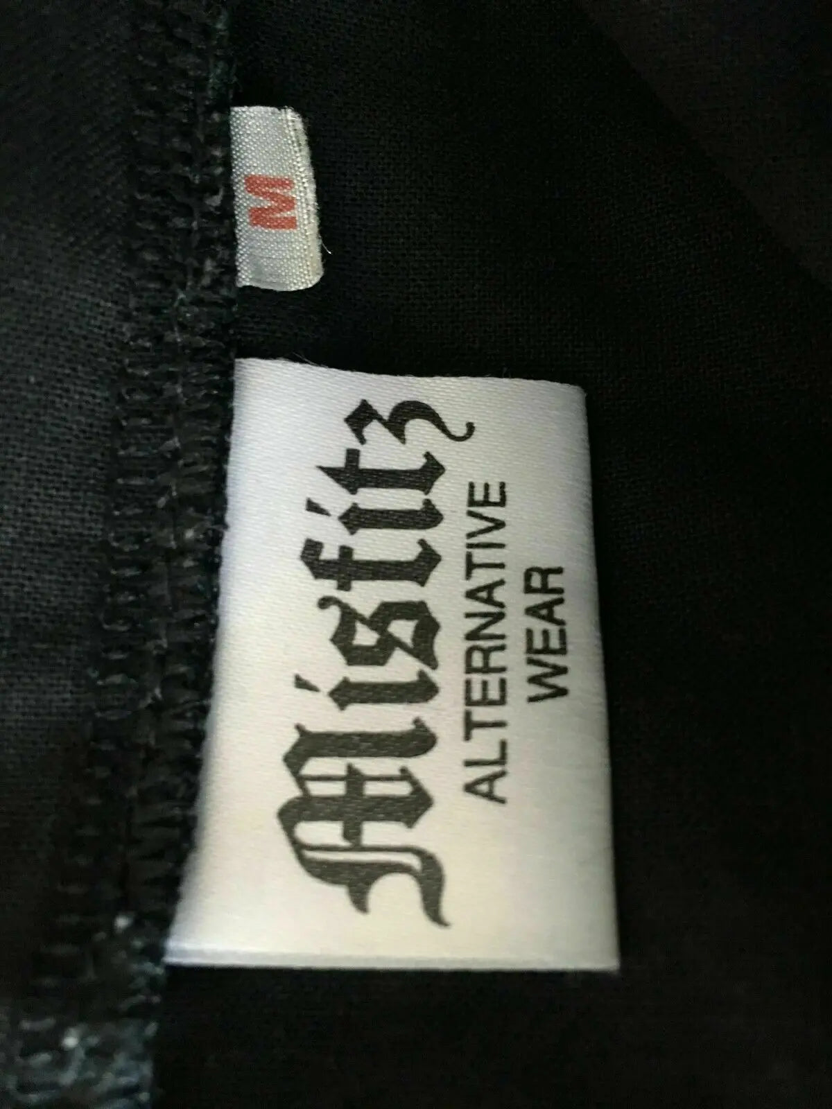 Misfitz black goth/goth/PUNK poet/pirate shirt-lace-up detail & metal d-rings Misfitz