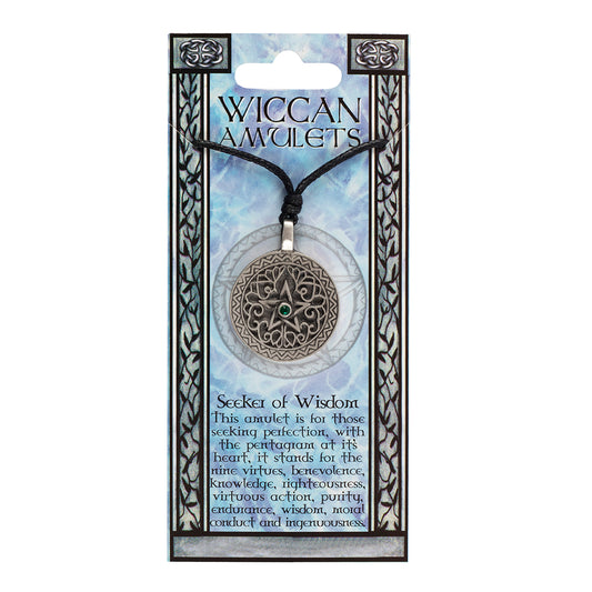 Seeker of Wisdom Wiccan Amulet Necklace Wonkey Donkey Bazaar