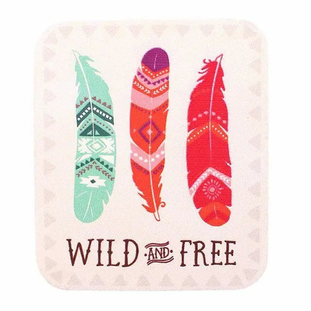 Native American/Buddhist/Spiritual WILD AND FREE Magnet x2 Unbranded