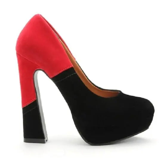 New Bitchin Two Tone Block Heel Platform-StatementPunk/CosPlay/Fetishe/Burlesque Unbranded