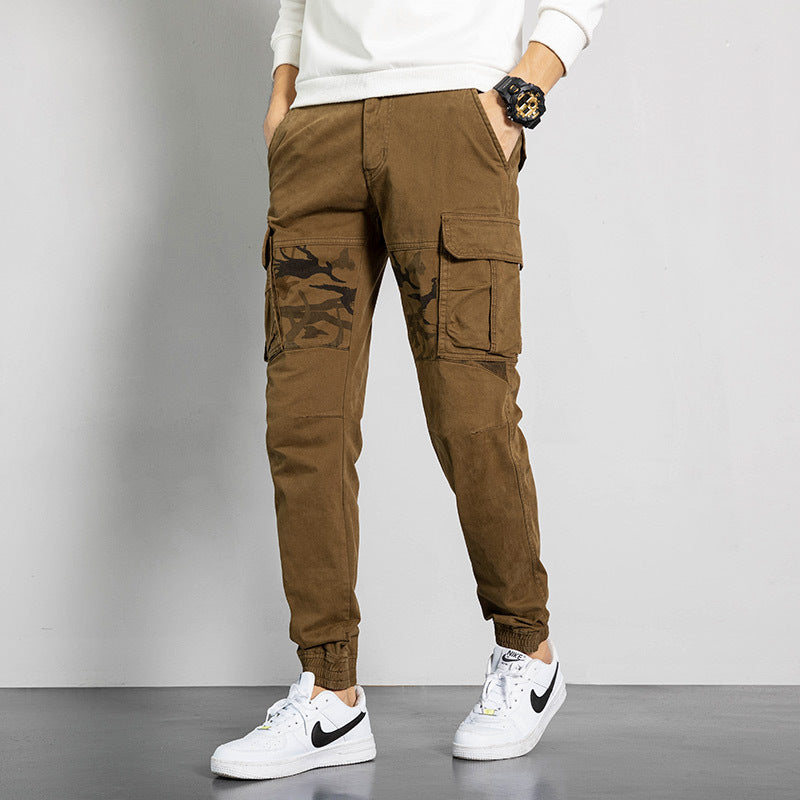 Men's Pocket  with camouflage sports cargo pants FashionExpress