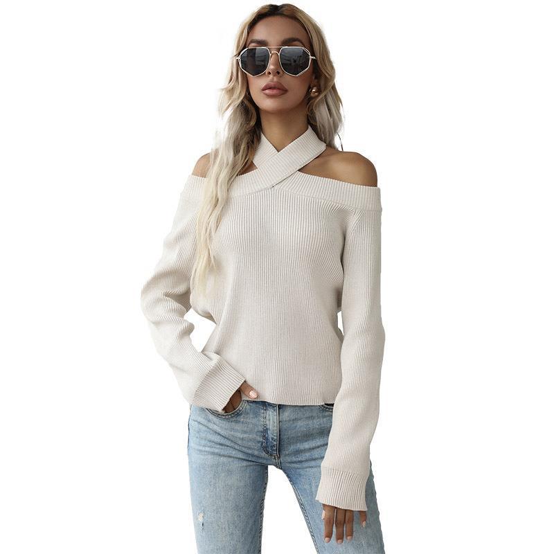 Long Sleeved Slim Fit Hollow-Out Pullover Shirt FashionExpress