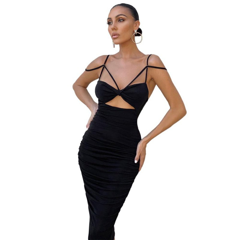 Casual Slim Fit Suspender Dress FashionExpress