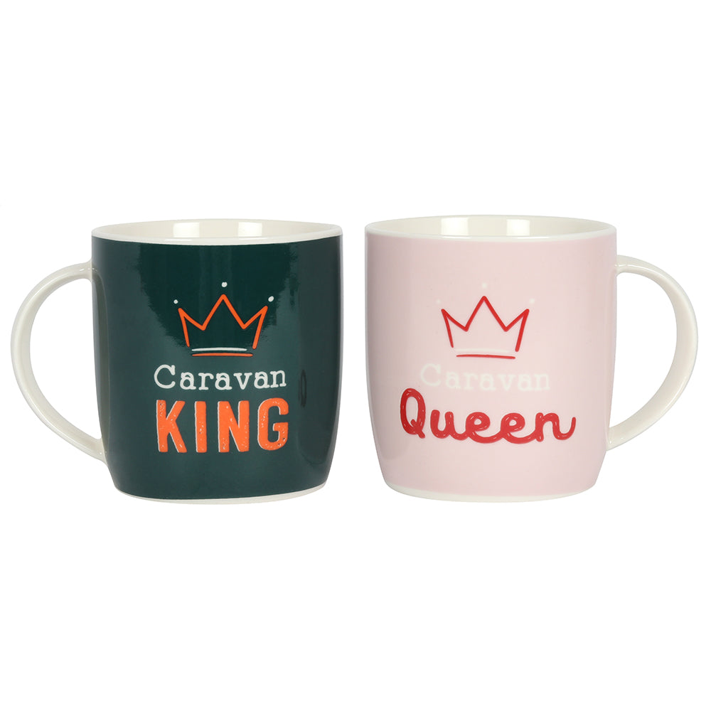 Caravan King and Queen Mug Set Wonkey Donkey Bazaar