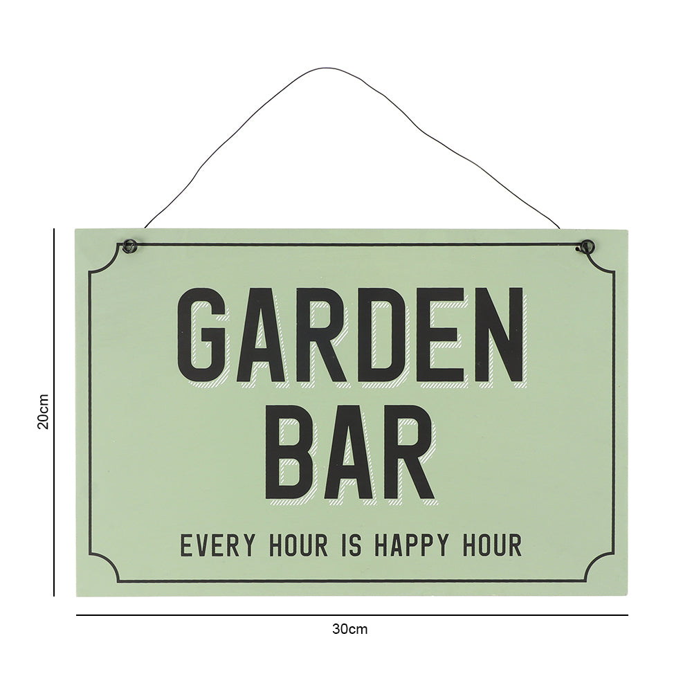 Garden Bar Hanging Sign Wonkey Donkey Bazaar