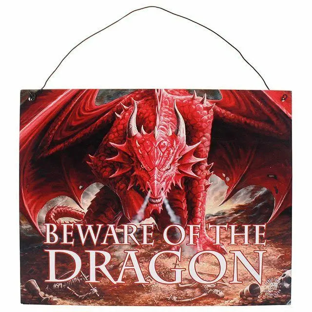 PAGAN/WITCHY /GOTHIC/HALLOWEEN Dragons Liar Metal Sign.Anne Stokes 24cmx19cm spirit equinox