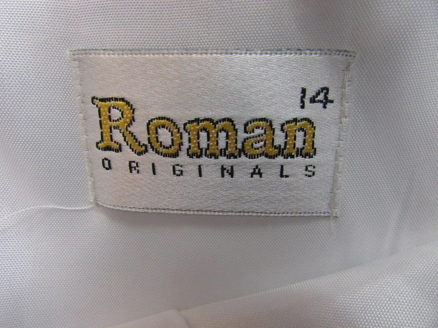 ROMAN LILAC & WHITE SPECIAL OCCASION DRESS WITH WRAP SIZE 14-full length Wonkey Donkey Bazaar