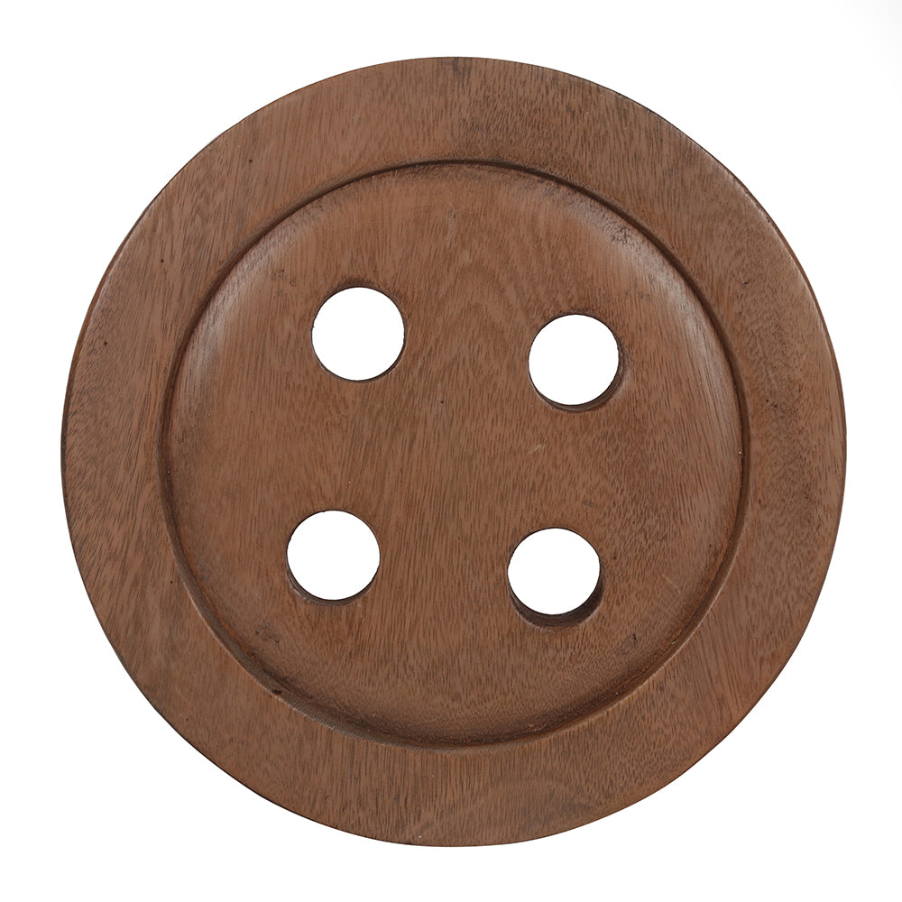 26cm Children's Wooden Button Stool Wonkey Donkey Bazaar