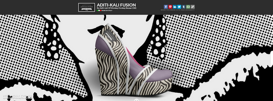 aditi-kali fusions-platform pump-lilac zebra Wonkey Donkey Bazaar