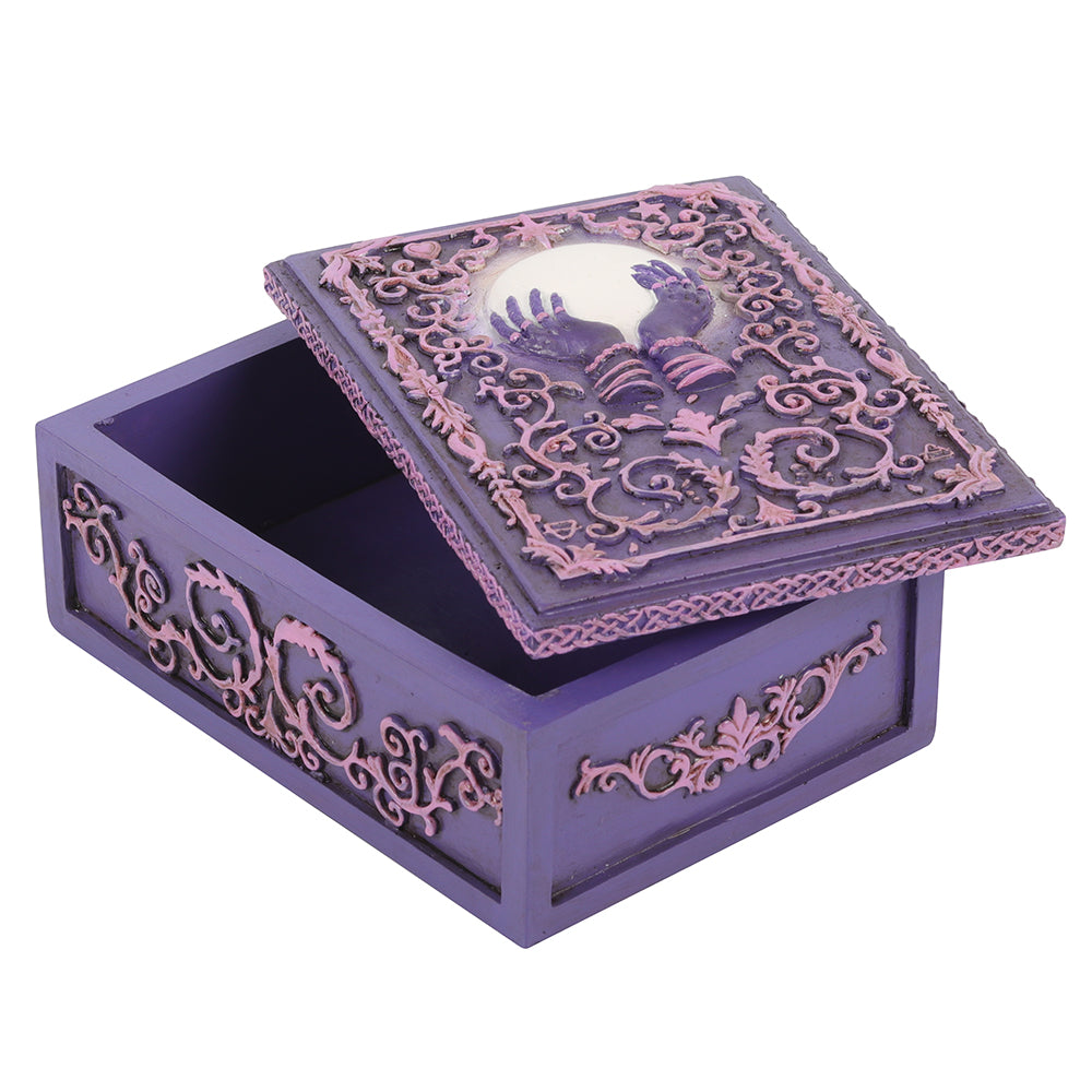Mystical Crystal Ball Resin Storage Box Wonkey Donkey Bazaar