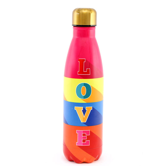500ml Modern Love Metal Water Bottle Wonkey Donkey Bazaar