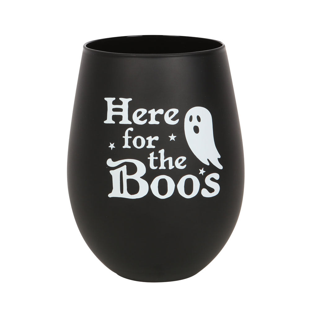 Here For The Boos Stemless Glass Wonkey Donkey Bazaar