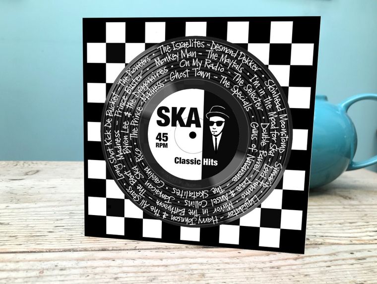 Ska Hits Card /Two Tone Greetings Card / Ska Lovers Birthday Card / Ska Classics Speak To Me Gabriel