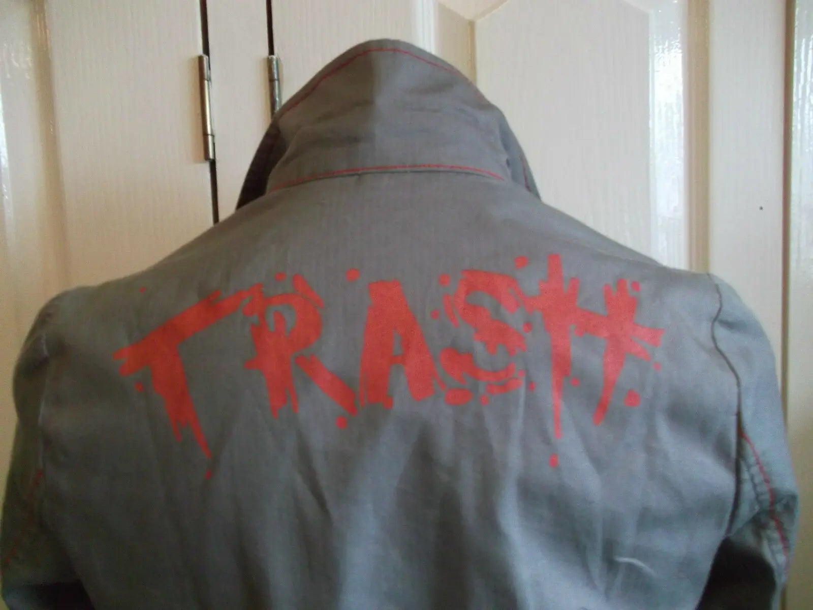 Trash Kulture womans khaki/grey Punk grunge fitted jacket UK 10 BNWT Trash Kulture