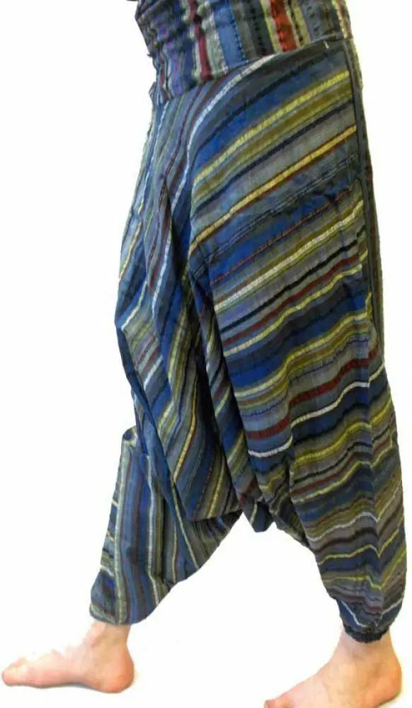 UNISEX Harem Trousers -CHILL OUT.TAI CHI Striped Chiz-ali baba design.1size Unbranded