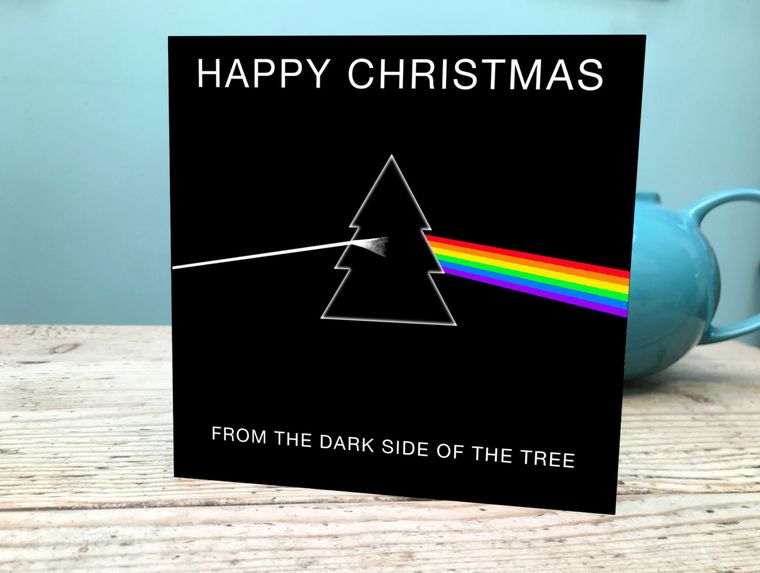 Pink Floyd Xmas Card / Dark Side of the Tree / Floyd Fan Christmas Speak To Me Gabriel