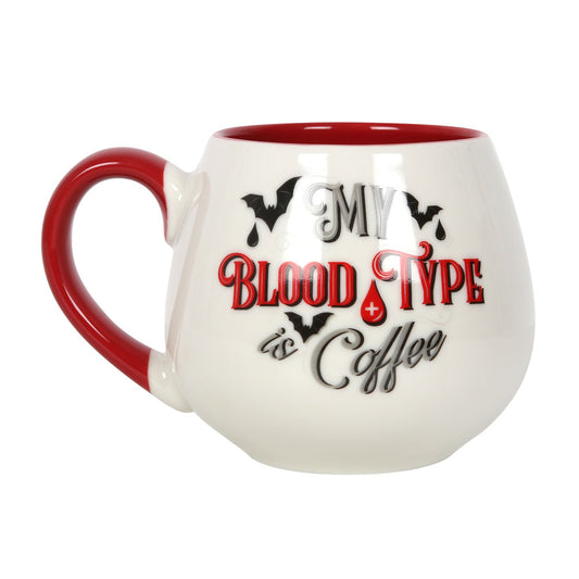 My Blood Type is Coffee Rounded Mug Wonkey Donkey Bazaar