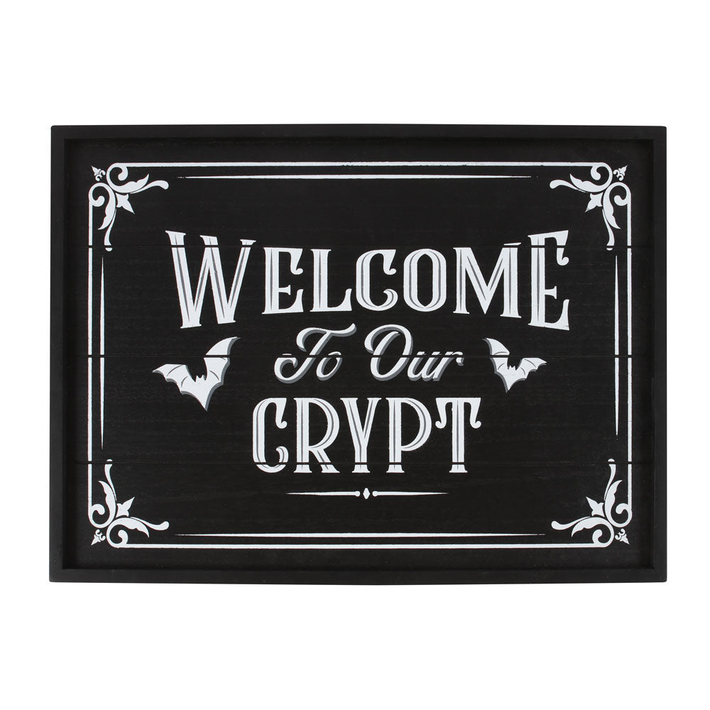 Welcome To Our Crypt Wall Plaque Wonkey Donkey Bazaar