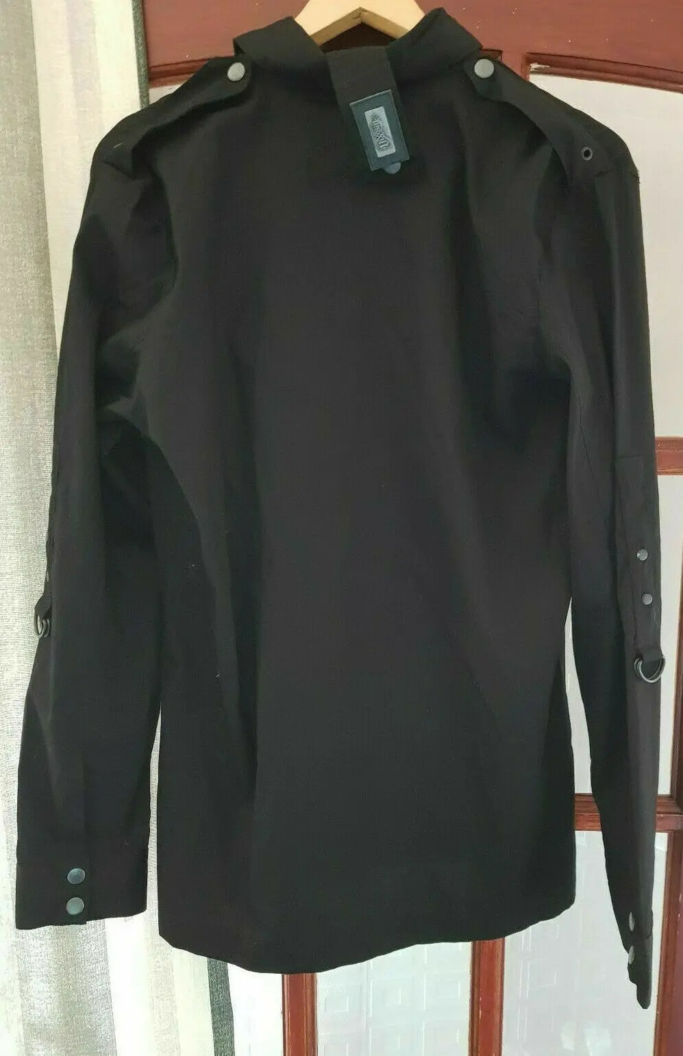 Vixxsin Torn Men's BLCK Short Sleeve Goth Alternative Black Shirt D RINGS.SIZE M Vixxsin