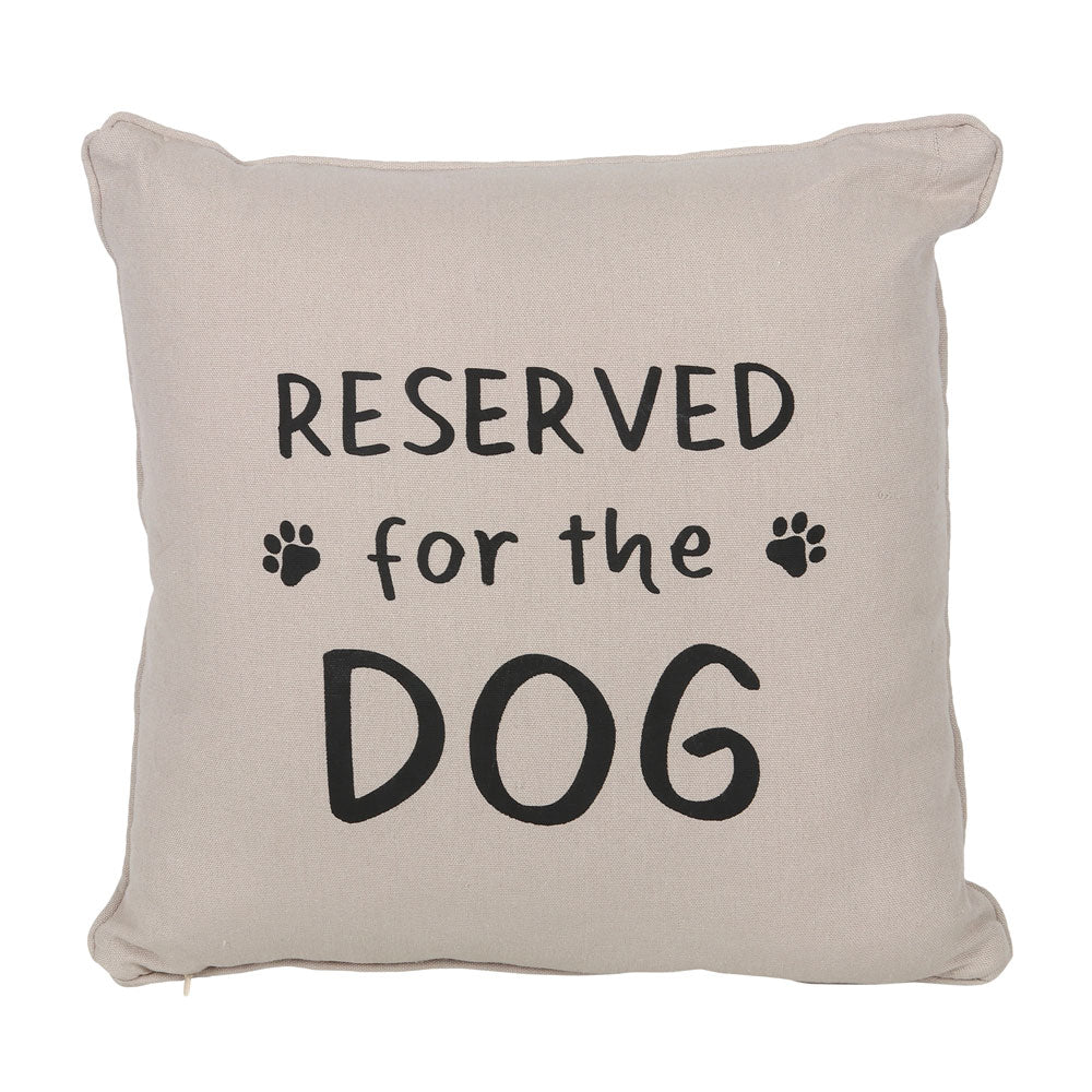 Reserved for the Dog Reversible Cushion Wonkey Donkey Bazaar