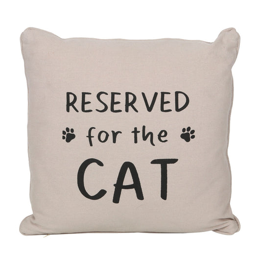 Reserved for the Cat Reversible Cushion Wonkey Donkey Bazaar