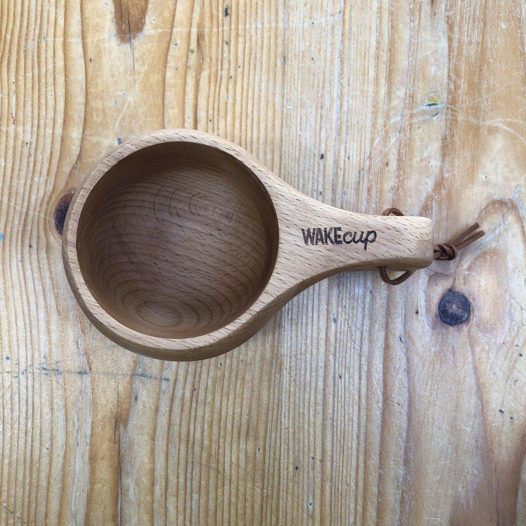 Wooden WAKEcup - Two finger handle Global WAKEcup