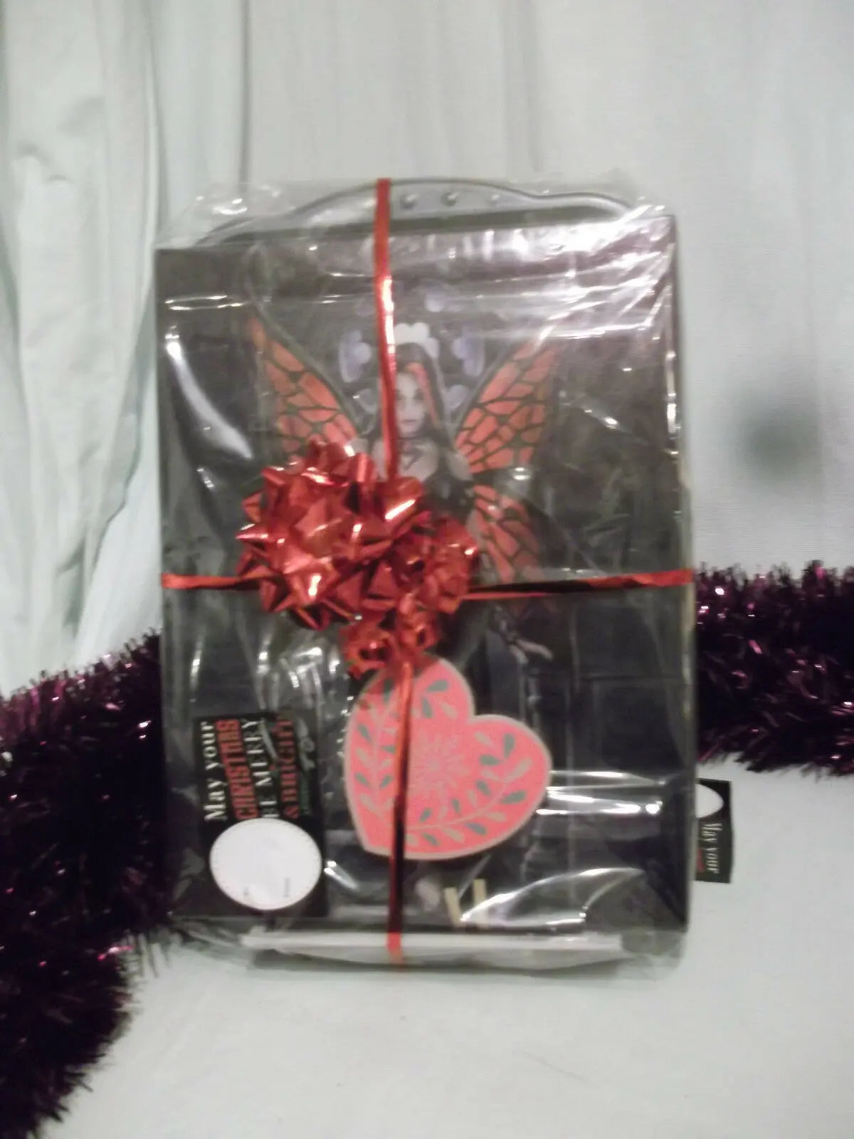 XMAS/PAGAN/WICCA GIFT SET-RAVEN/goth fairy-gift-wrapped-Wall plaque RAVEN CARDs, WONKEY d.